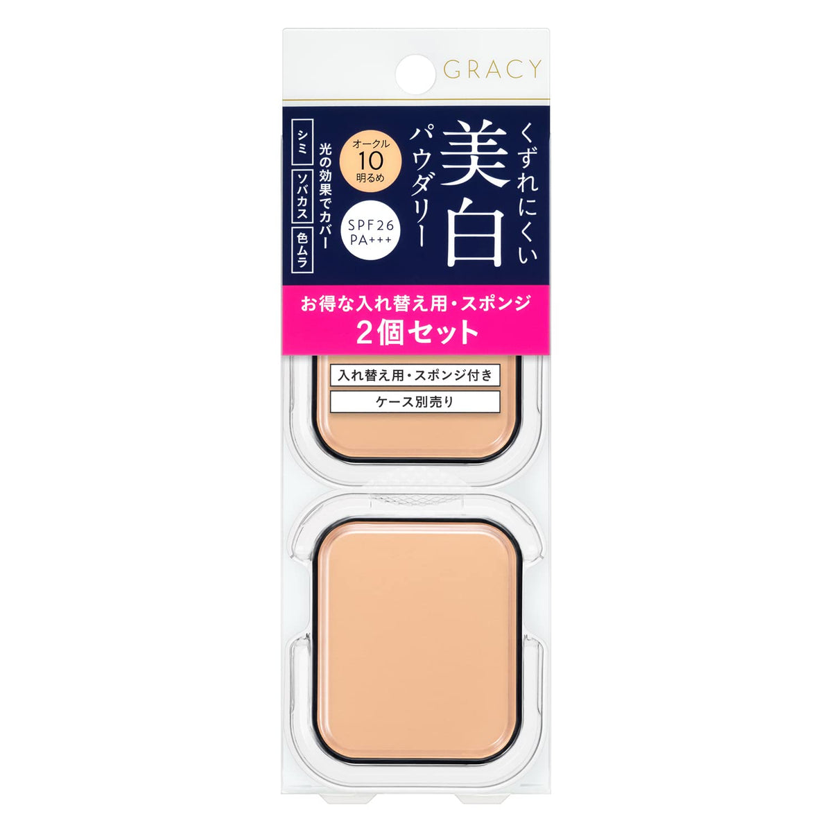 White Pact EX Powder Foundation Refill, SPF26 PA+++, 11 g, Fragrance-Free