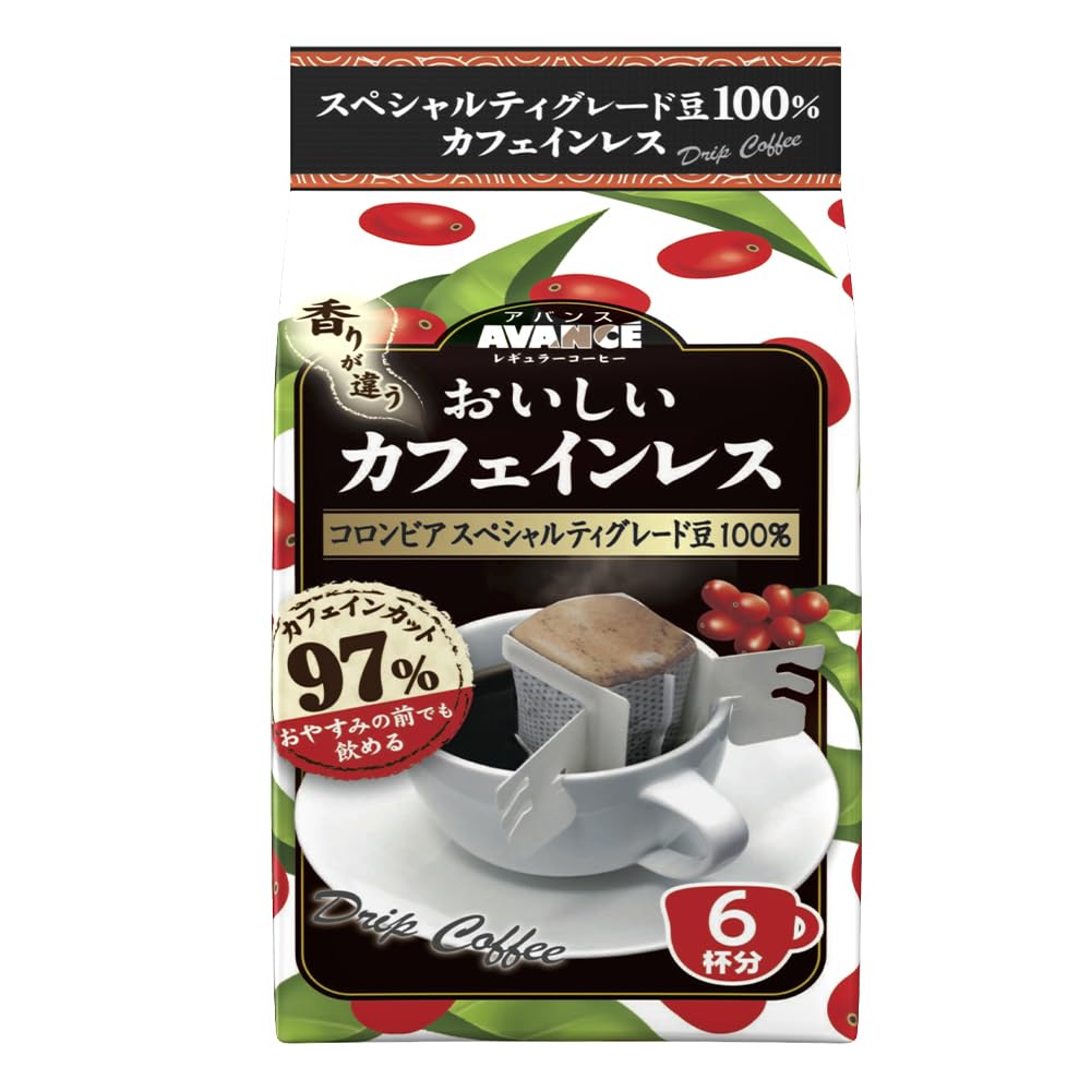 Cafe Lab Drip Coffee, Mocha Blend Or Kilimanjaro Blend 16 Bags Of 6 g, Or Colombian Specialty-Grade Decaffeinated 3 Packs Of 6
