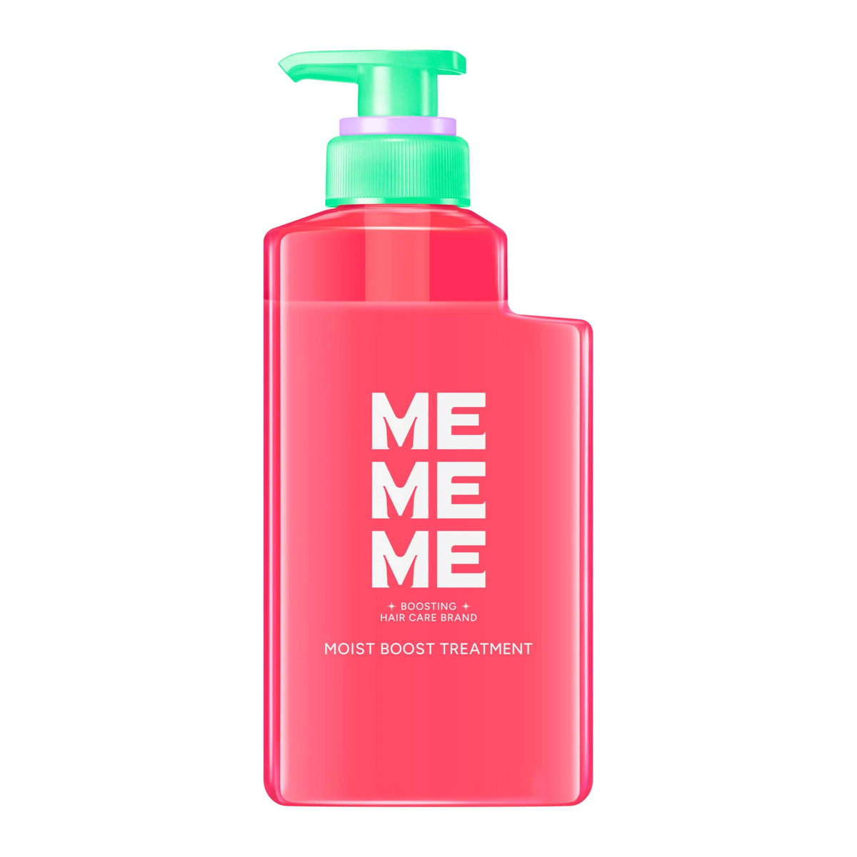 MEMEME Moist Boost Treatment, Sulfate-Free Rinse-Off Hair Treatment with Vitamin and Mineral Hair Mix, Red Kiwi and Freesia Scent, 400 mL Pump