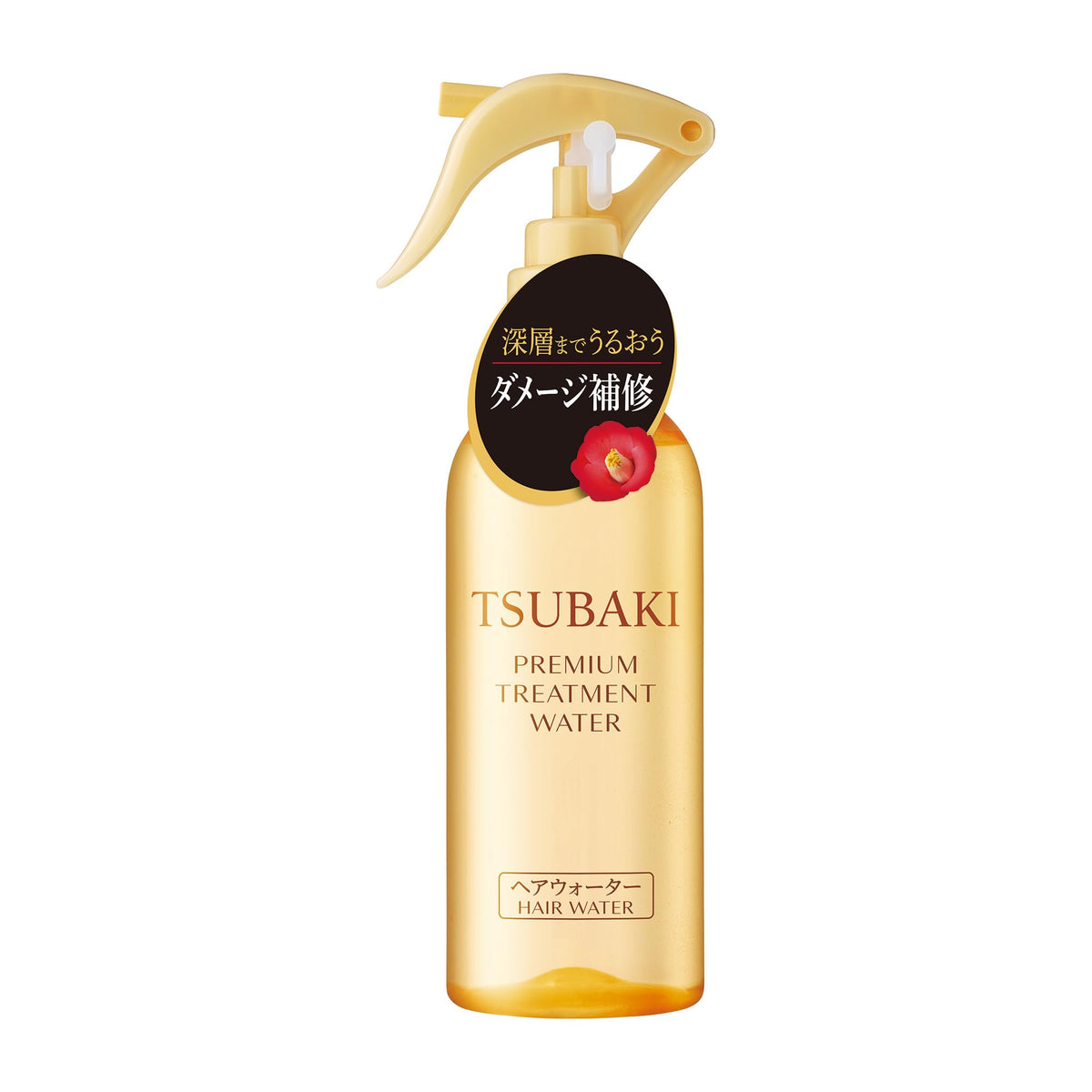 Tsubaki Premium Treatment Water, Leave-In Damage Repair Hair Water, 210mL Bottle + 200mL Refill