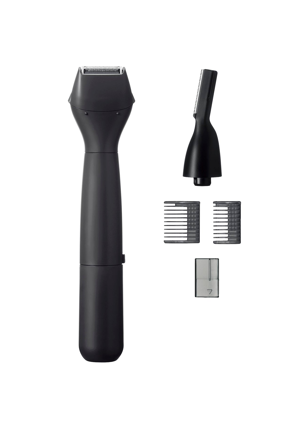 Panasonic First Multi Shaver ER-GZ50, Two-Head Waterproof Battery Shaver and Trimmer for Face, Brows and Body with Length Attachments, Black, Yellow or Blue