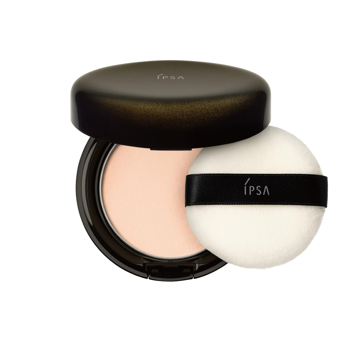 IPSA Face Powder Ultimate, Moist Sheer Silk-Finish Pressed Powder with Case and Puff, 8 g