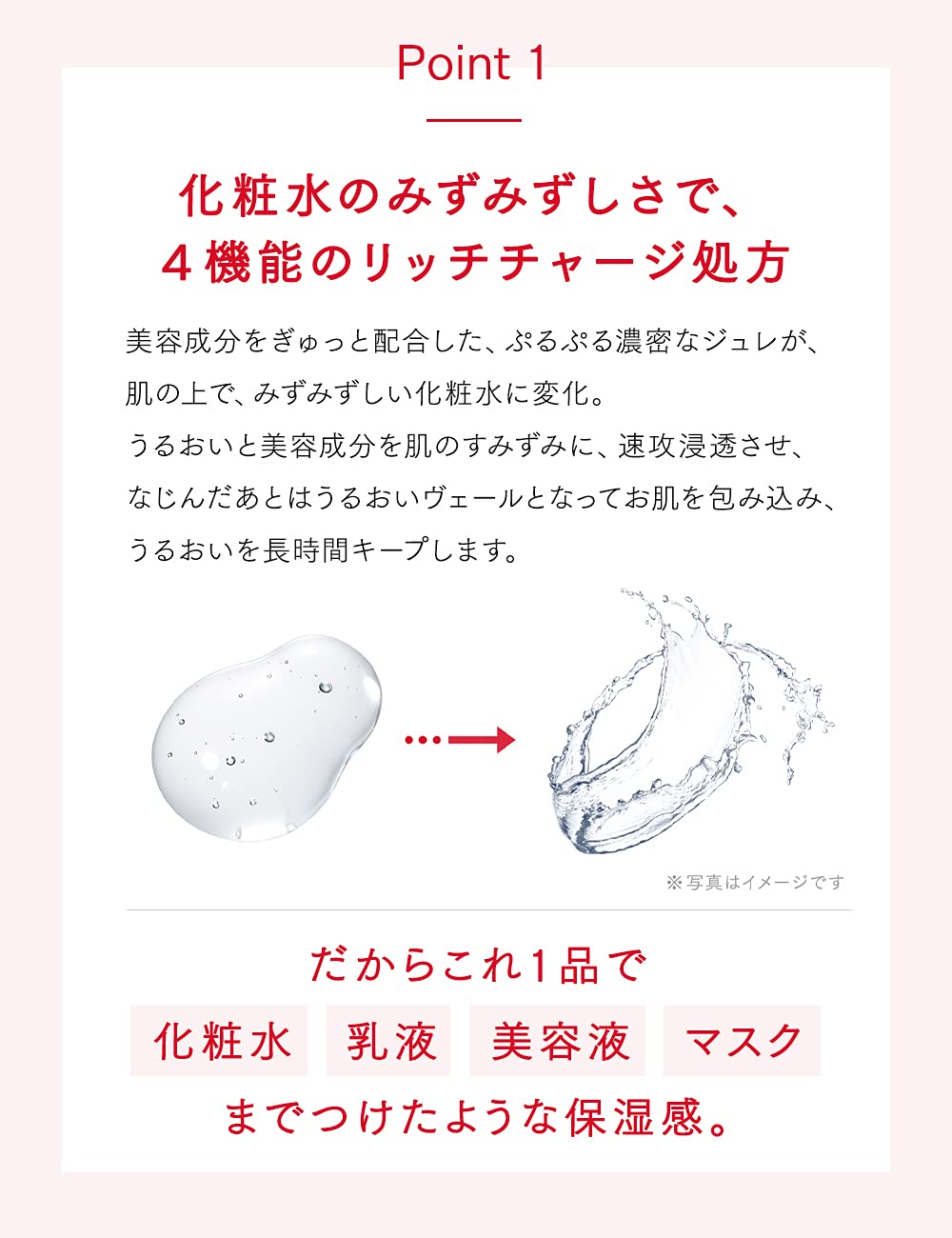 All-In-One Jelly For Lotion, Milky Lotion And Mask, 160 mL Pump Or 140 mL Refill