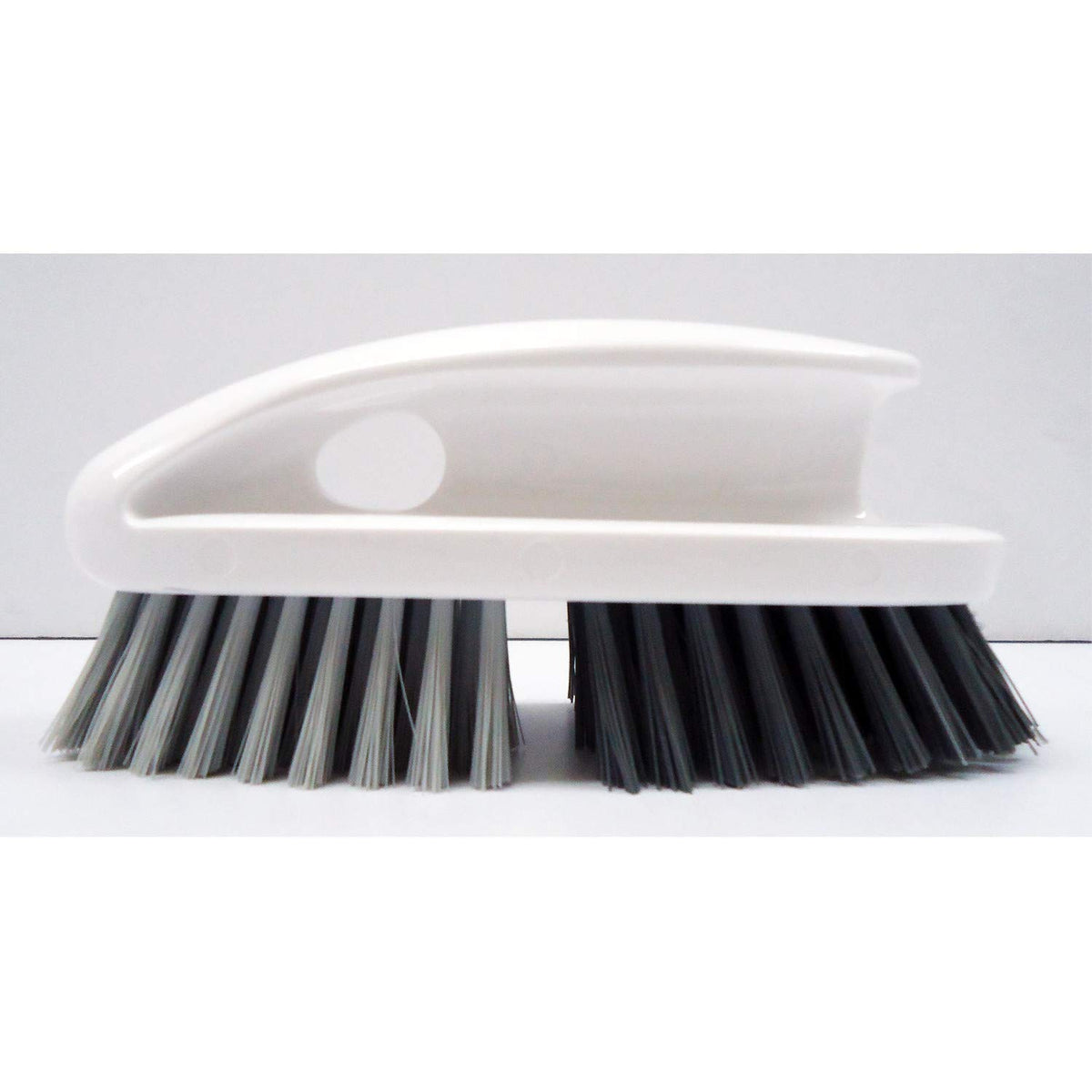 Ohe Arao Laundry Brush, Soft and Firm Bristles on One Brush for Collars, Cuffs and Stains, About 17 x 5.5 x 7.5 cm, White