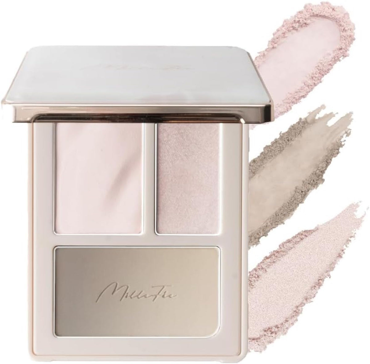 Perfect Contour Palette, Matte Highlight, Glow Highlight and Shading Face Palette with Mirror, 4 Shades