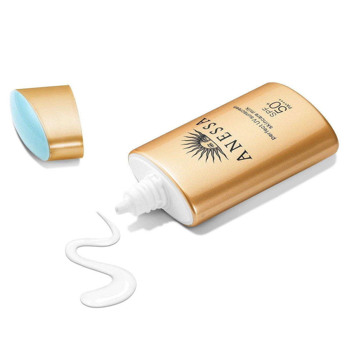 Anessa Perfect UV Sunscreen Skincare Milk SPF50+ PA++++, Face and Body Sunscreen, 60mL