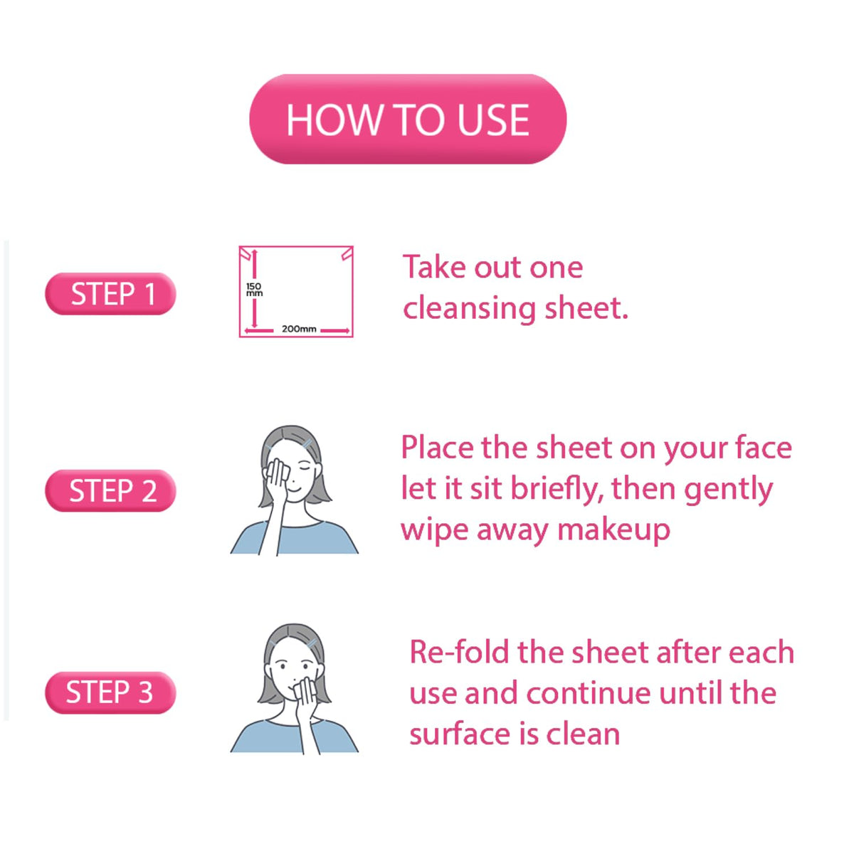 Bifesta Micellar Cleansing Sheets Serum Moist, 46 Large Sheets, 3-in-1 Makeup Remover, Cleanser and Toner with Niacinamide and Hyaluronic Acid