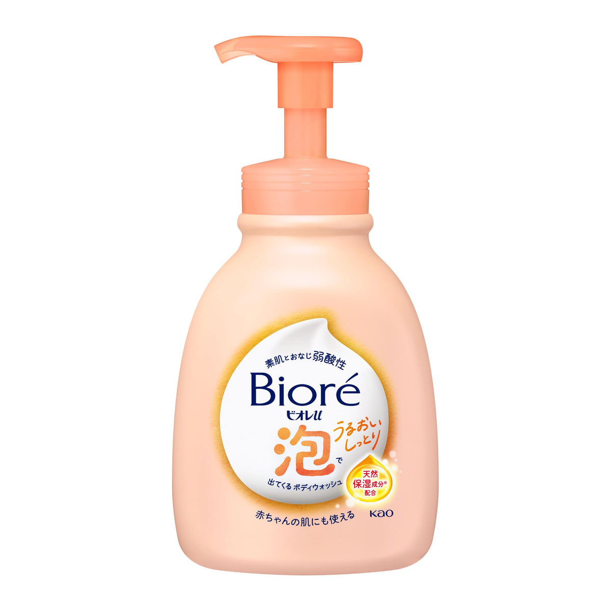 Bioré u Foaming Body Wash Moist, Floral Fruity Scent, 600 mL Pump