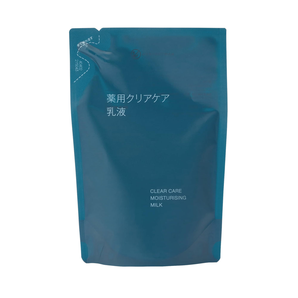 MUJI Medicated Clear Care Moisturising Milk, Quasi-Drug Emulsion with Dipotassium Glycyrrhizate and Ten Plant Extracts, 50 mL, 180 mL Refill and 200 mL