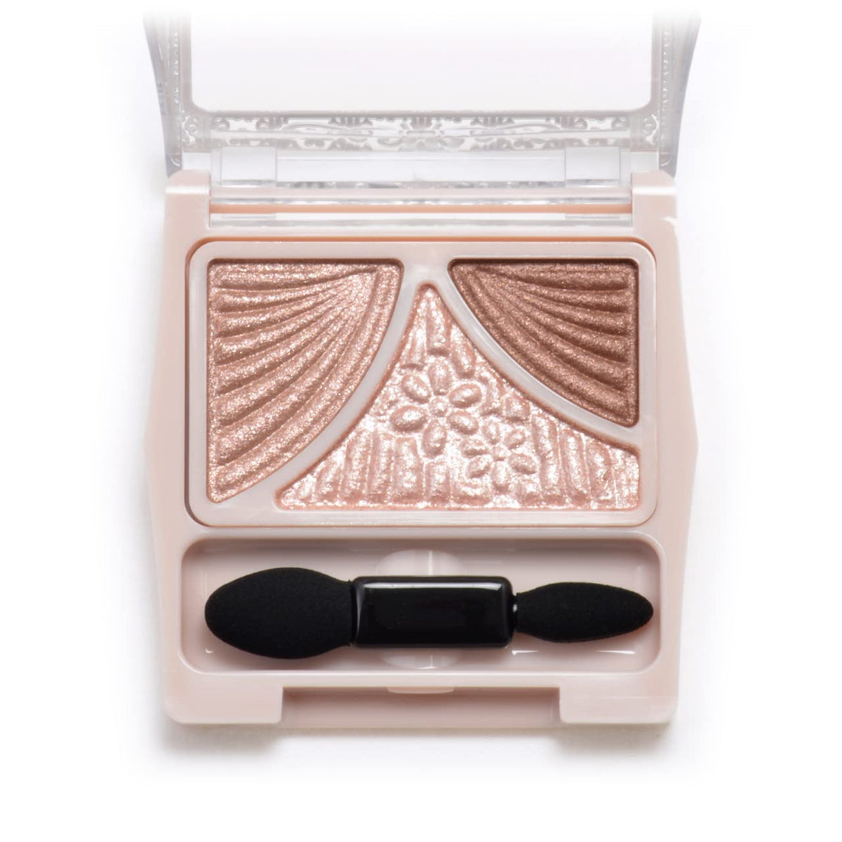 Juicy Pure Eyes Three-Tone Eyeshadow Palette 11 Strawberry Cocoa, Muted Pink Brown with a Glossy Top Coat, 1.4 g, Made in Japan