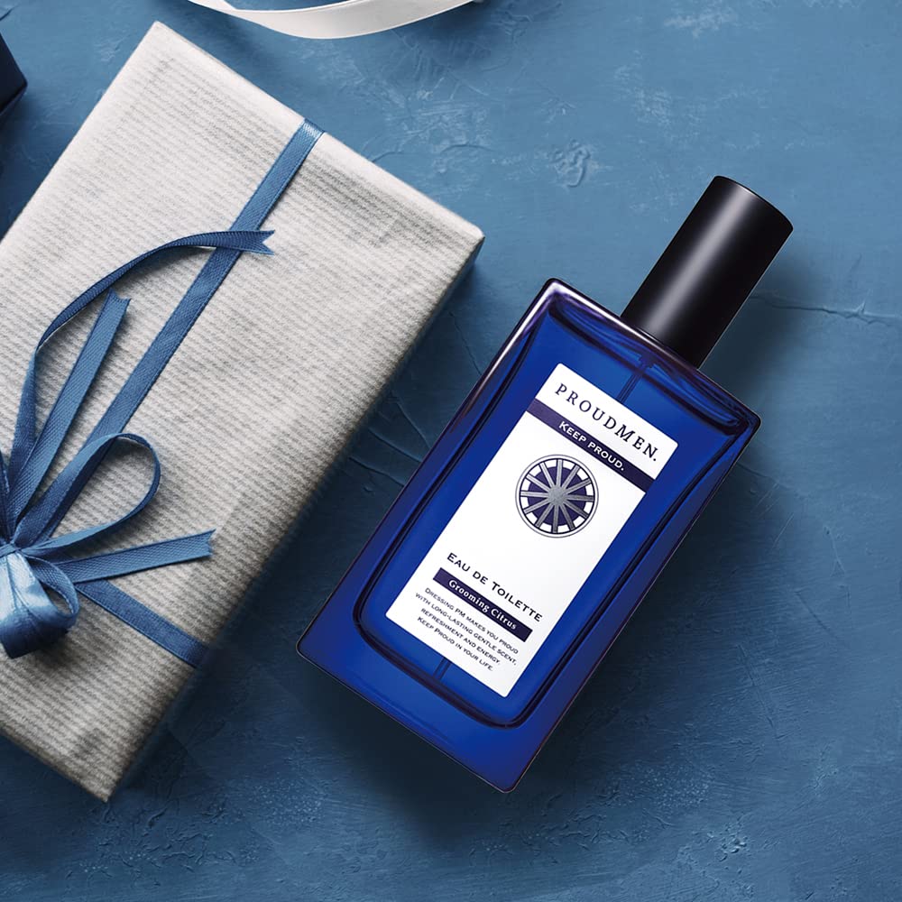 Proudmen Eau de Toilette Grooming Citrus 50 mL, Men's Fragrance Spray with Lemon, Mandarin and Light Musk