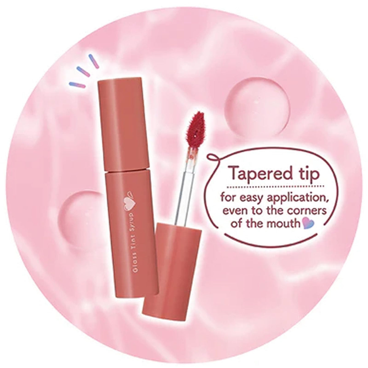 Canmake Glass Tint Syrup, Glossy Sheer Lip Tint with Tapered Tip, 3.1 g