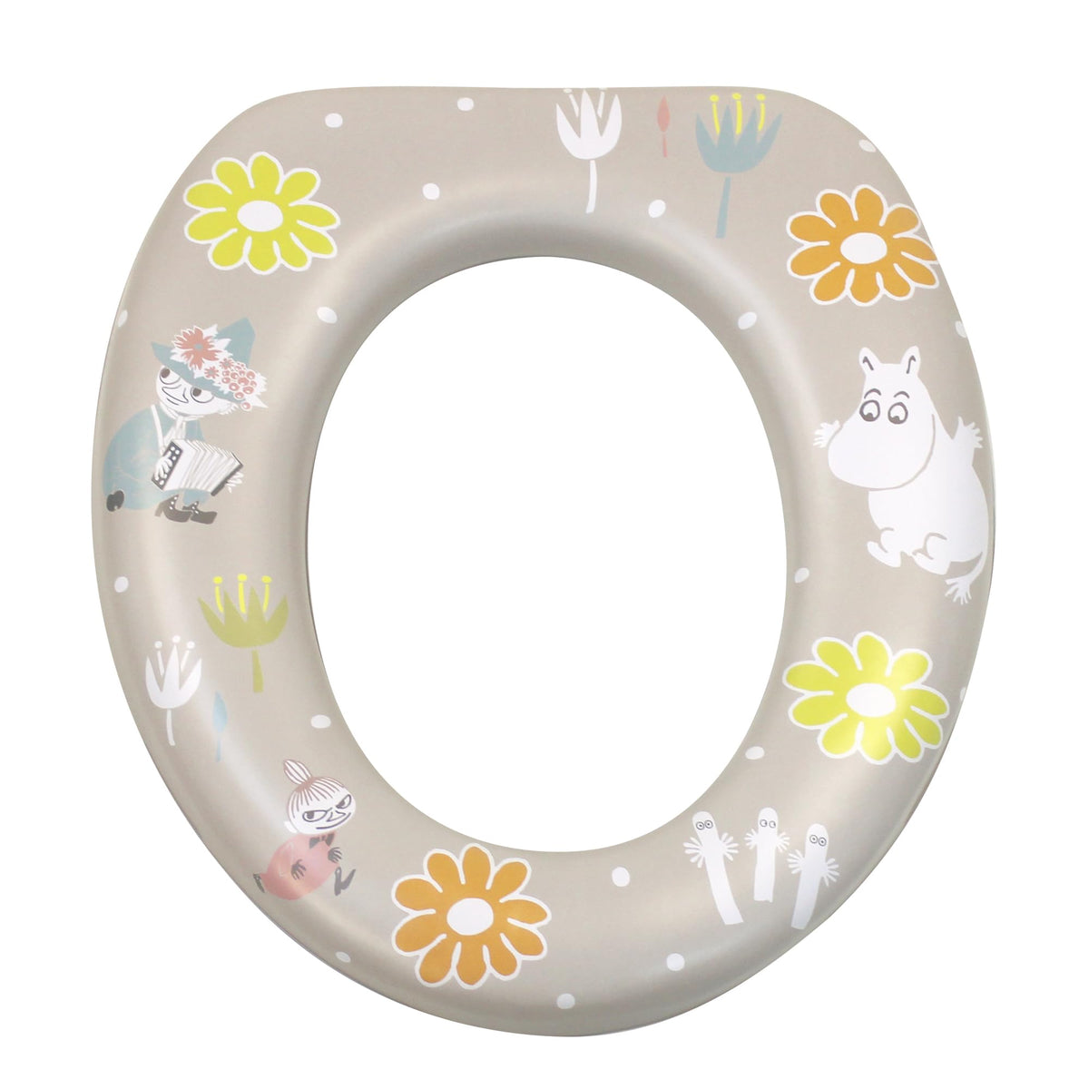 Eiwa Soft Auxiliary Toilet Seat for Toilet Training, Cushioned, Washable, No Handles, 285 x 270 mm and 244 g, Ages 1.5 to 6, in Nine Character Designs