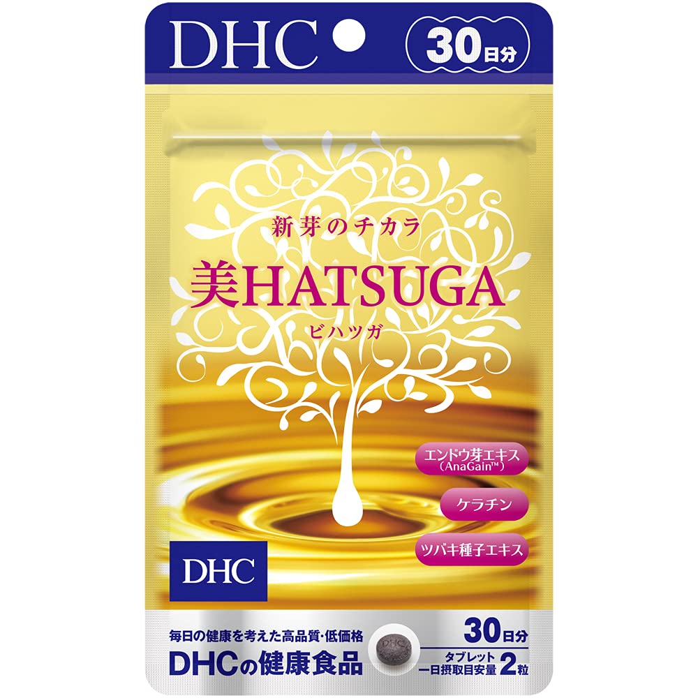 DHC Bi-Hatsuga, 60 Tablets, 30 Days, Pea Sprout Extract with Keratin and Camellia Seed Extract