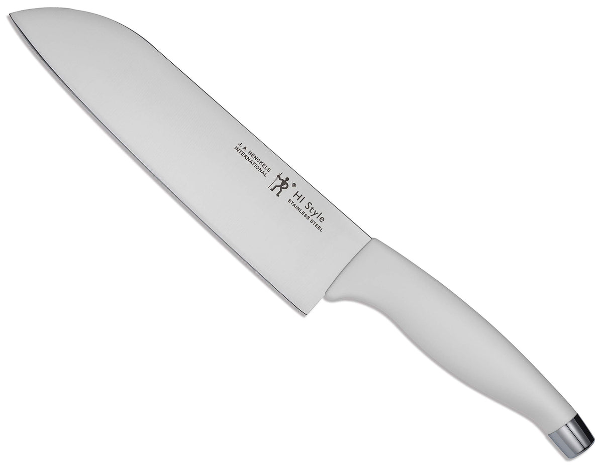 Henckels HI Style Santoku Knife 180 mm, White or Black Handle