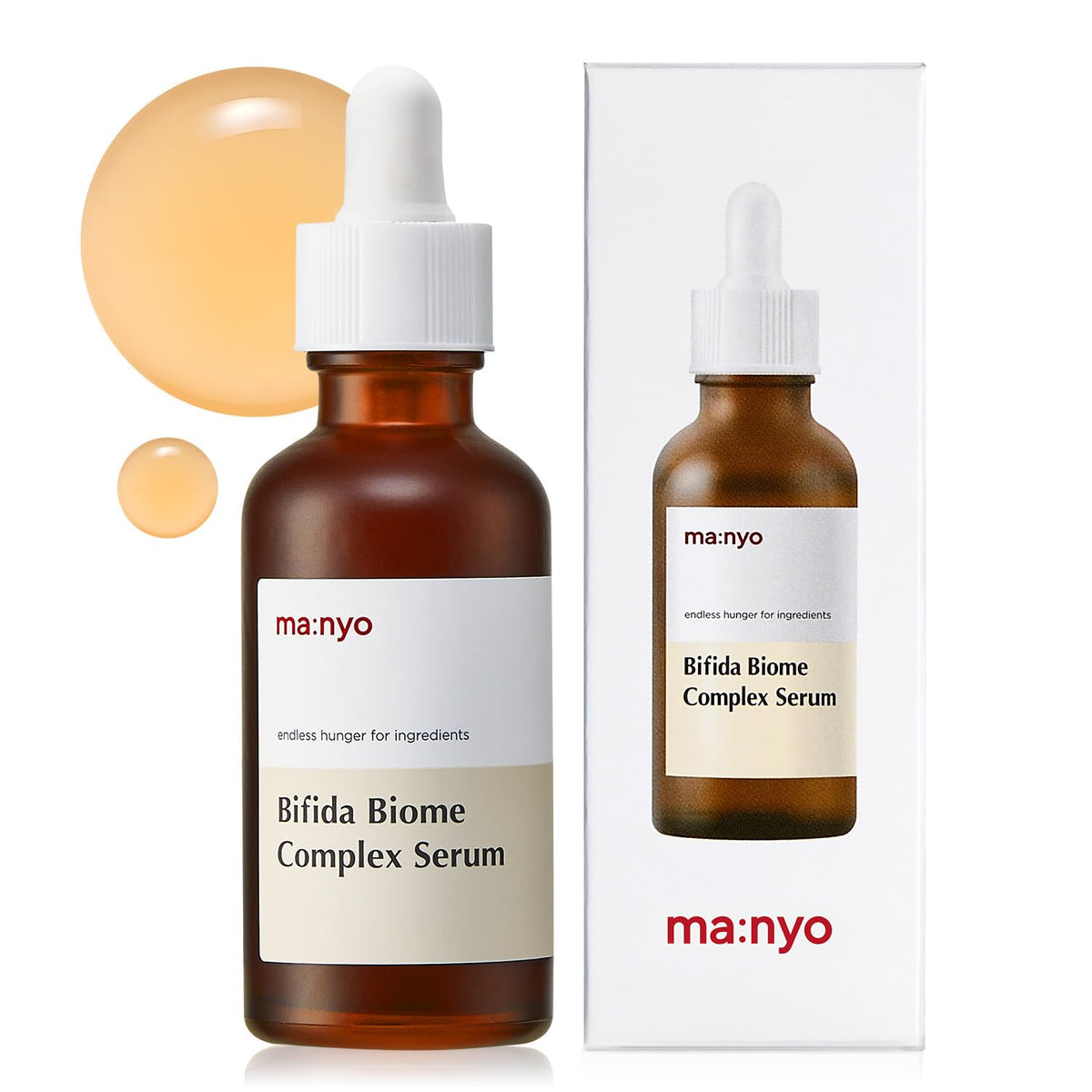 ma:nyo Bifida Biome Complex Ampoule, Unscented Probiotic Ampoule Serum with 10 Types of Hyaluronic Acid, 50 mL
