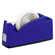 PLUS Desktop Tape Cutter TC-201 with Pen Pocket for Large and Small Rolls, 70 x 212 x 100 mm, About 1 kg, Non-Slip Base, Blue, Pink or Light Green, 1 or 2 Cutters