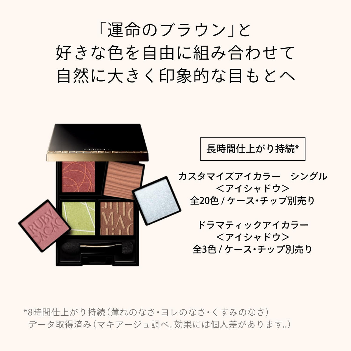 Fate Brown Single Eyeshadow, 1 g, Five Brown Shades