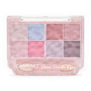 Canmake Petit Palette Eyes Sparkling Type, Eight-Colour Glitter Eyeshadow Palette with Double-Ended Tip