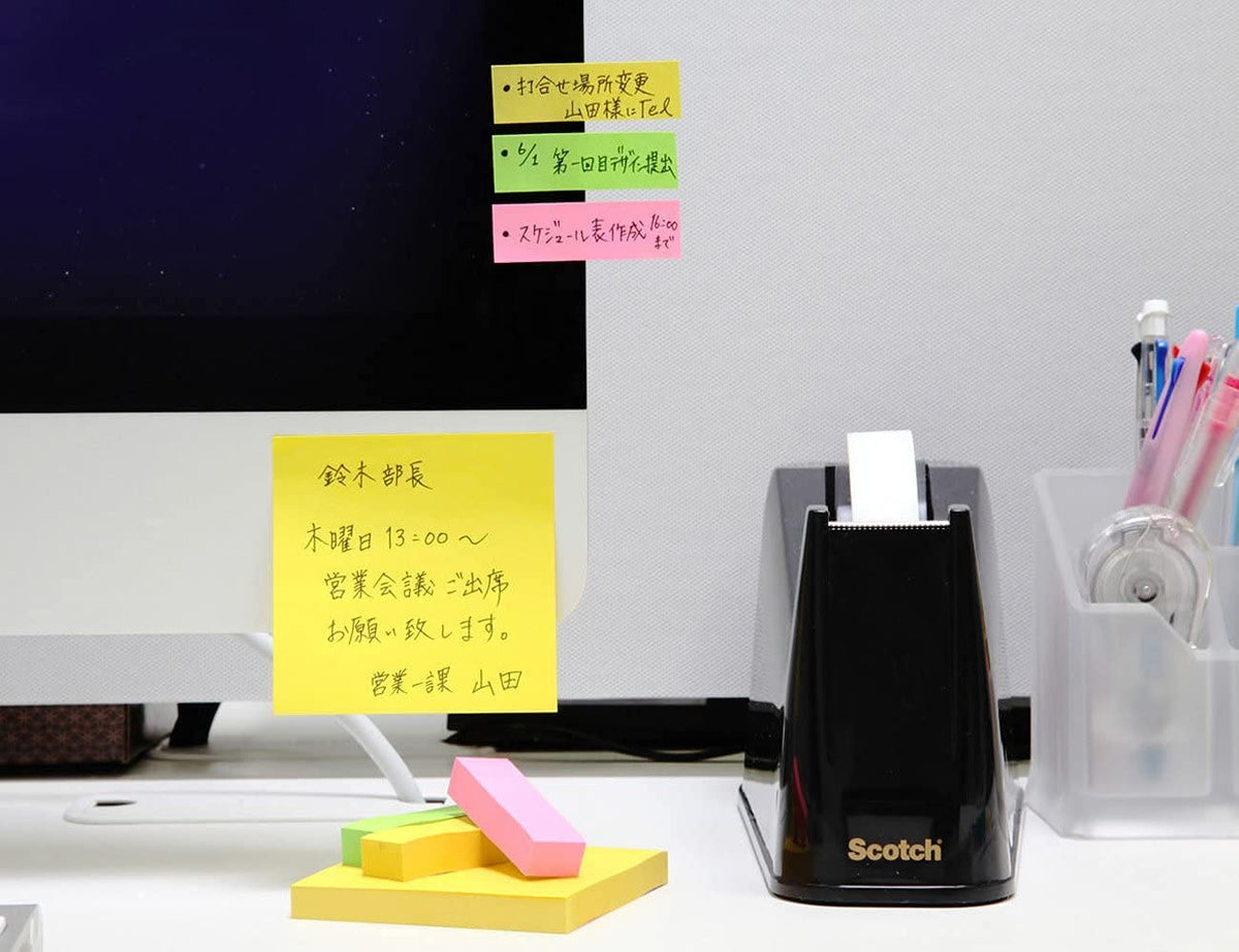 3M Post-it Strong Adhesive Sticky Notes 75 x 75 mm, 90 Sheets per Pad, Neon or Pastel Colours, Packs of 5, 6, 10, 20 or 40 Pads