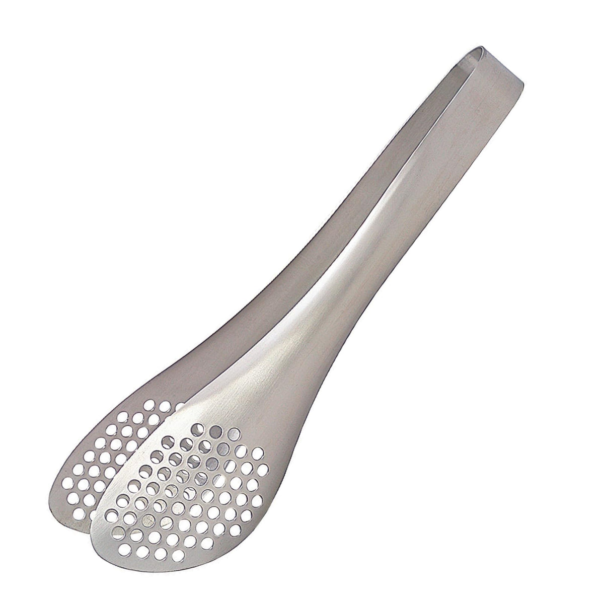 Sori Yanagi Stainless Steel Tongs 22 cm, Slotted or Plain, Thin-Tip 18-8 Stainless Steel Tongs for Salad, Pasta and Fish, Dishwasher Safe, Made in Japan