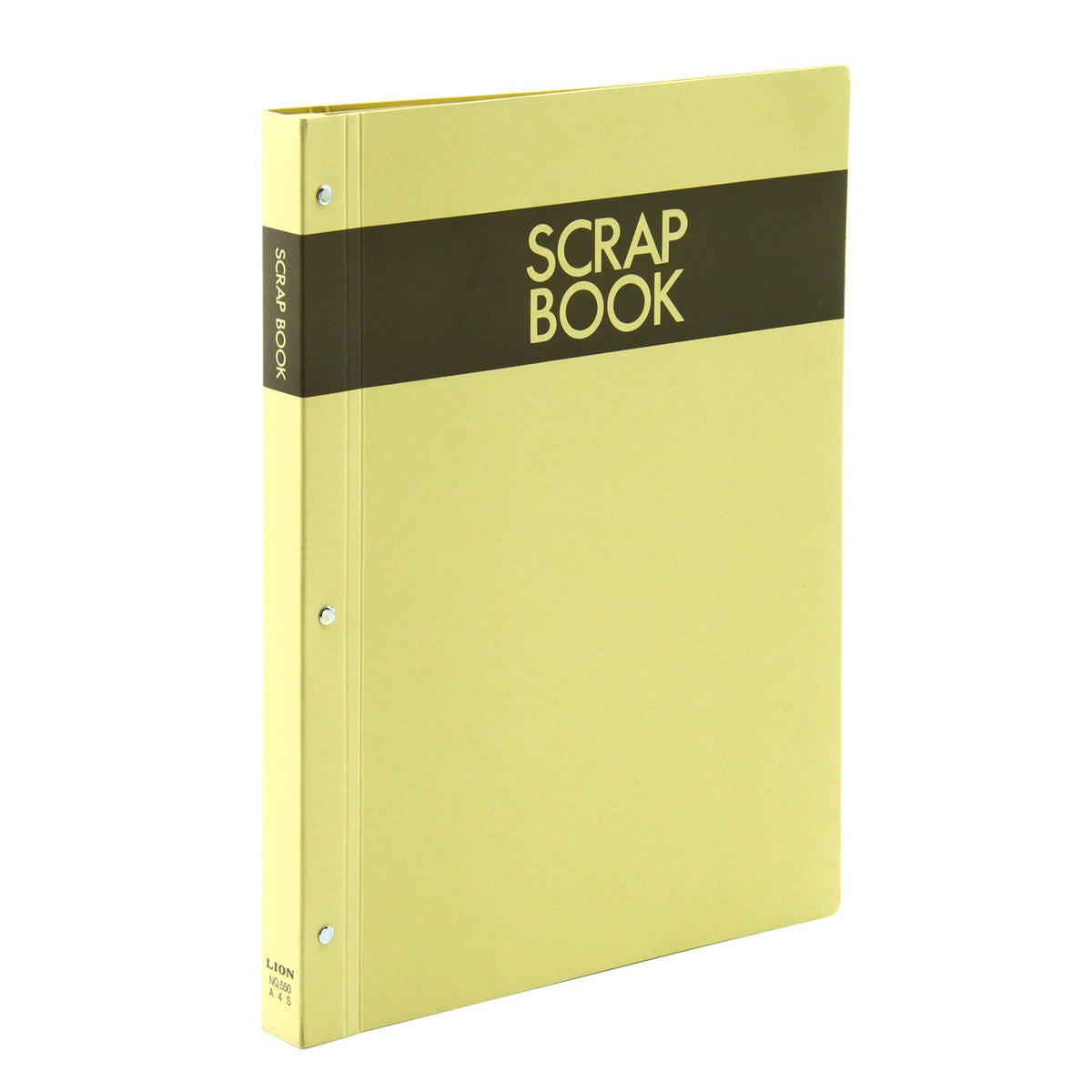 LION Scrapbook A4S No.550 and B5S CS-540, Recycled Kraft Board Cover with 28 Kraft Mount Sheets (56 Pages), 235 x 303 x 25 mm and 262 x 206 x 25 mm, 1 or 2 Books
