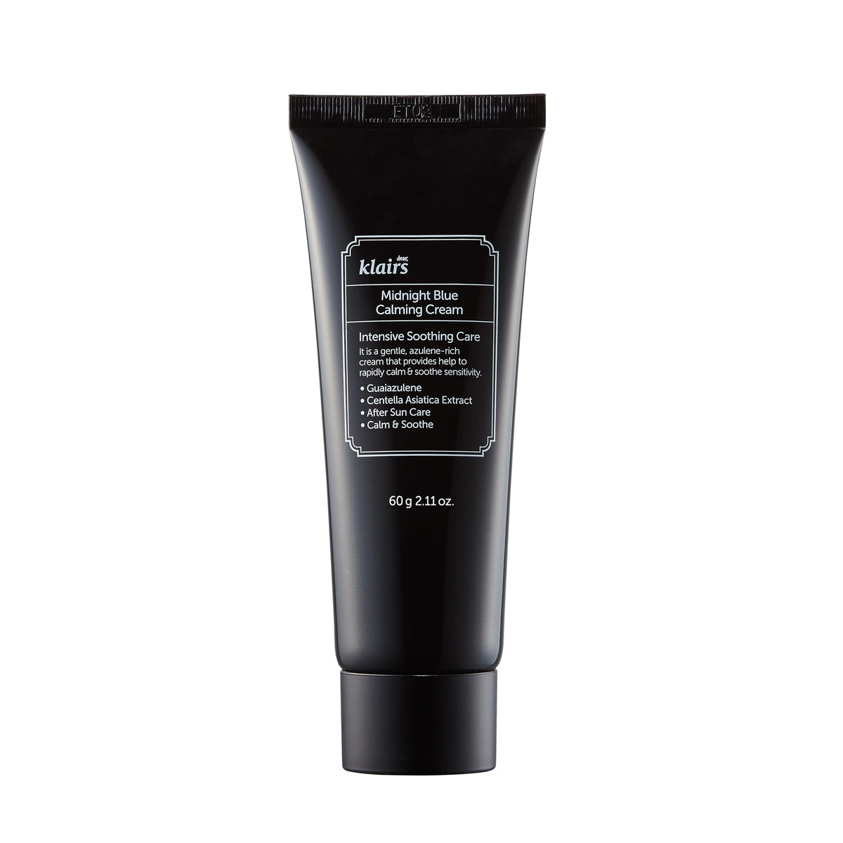 Klairs Midnight Blue Calming Cream, Guaiazulene and Centella Soothing Face Cream for Sensitive Skin, 60 g