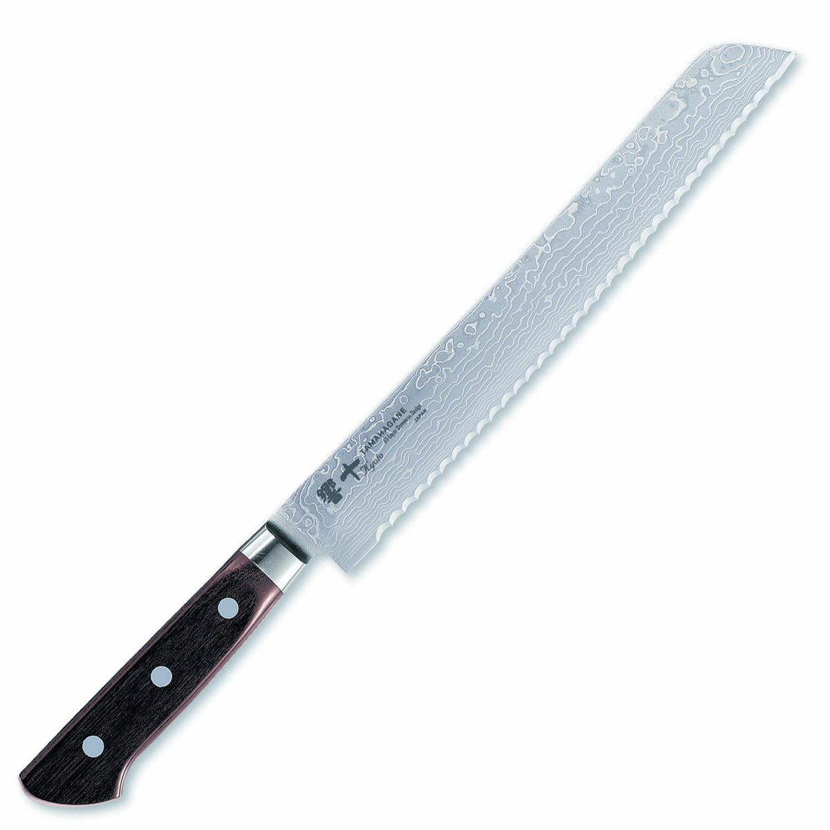 Tamahagane Kyoto 63-Layer Damascus Bread Knife 230mm