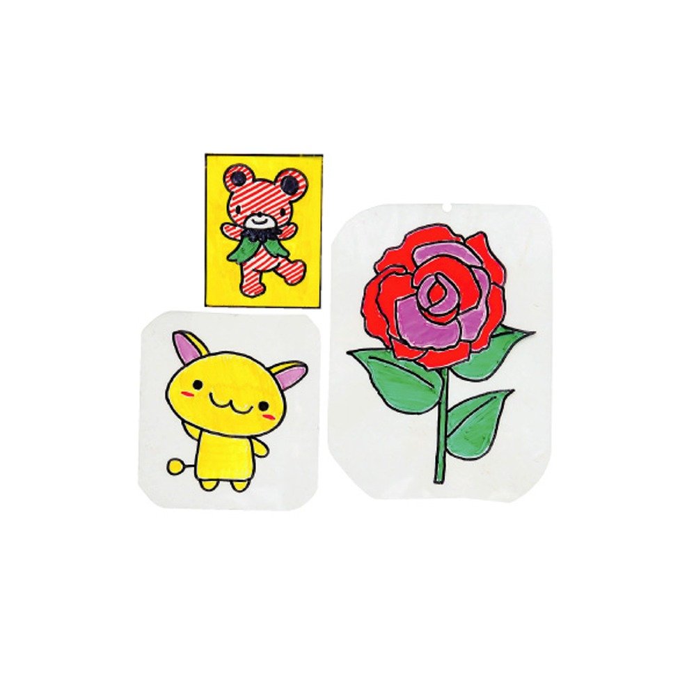 Nishikei Plastic Board B4 257 x 364 mm, Clear Craft Sheets in 0.2, 0.35 or 0.5 mm Thickness, Set of 5 for Keyholders and Name Plates, Made in Japan