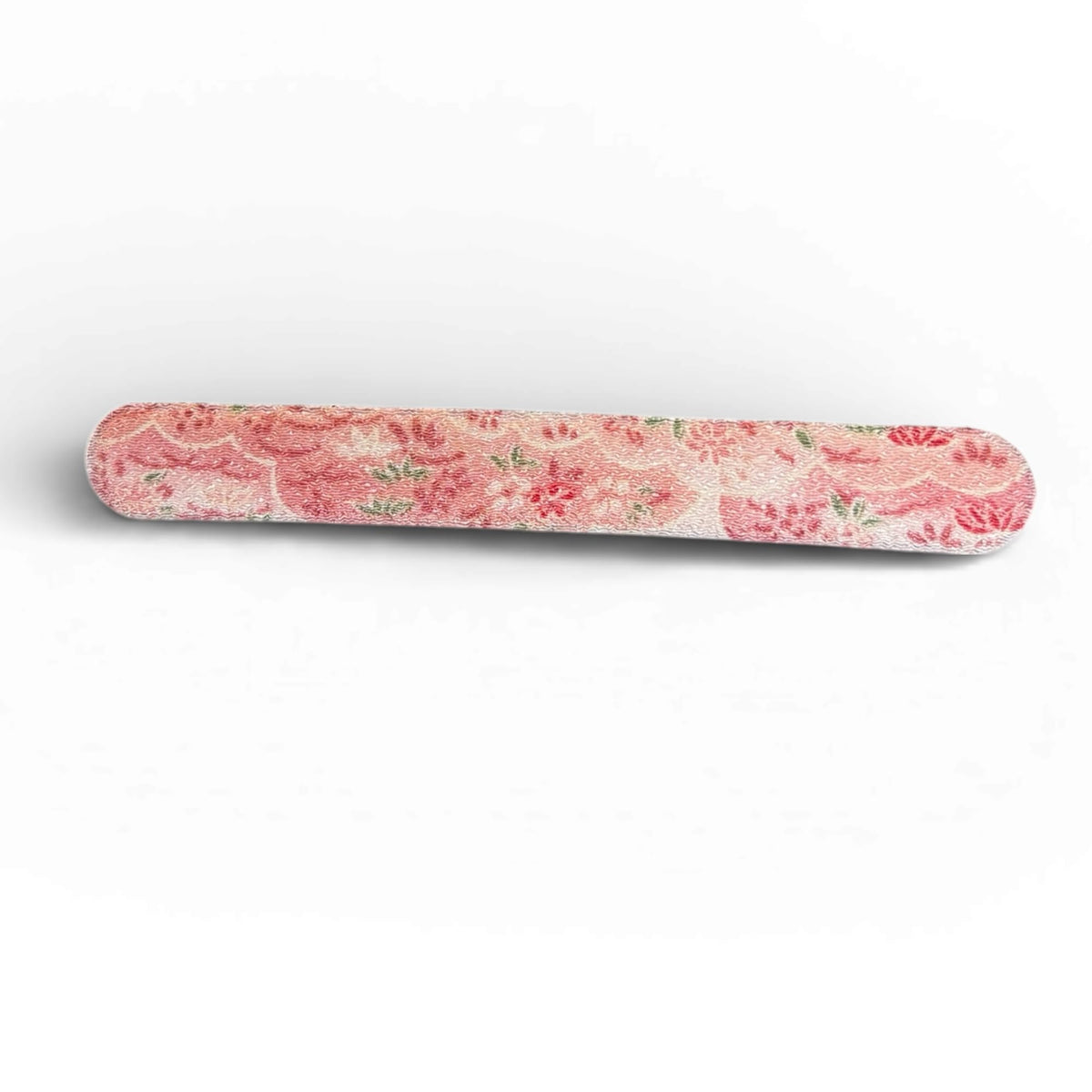 Japanese Chirimen Cloud and Flower Pattern No-Crease Hair Clip for Bangs, Made in Japan, 7 Shapes and 5 Colors