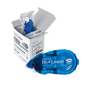 KOKUYO Dot Liner Tape Glue Refill Cartridges, Strong Adhesion 8.4 mm x 16 m, 94 x 43 x 19 mm Each, Clean Pull-Away Tape Glue, Packs of 1 to 30