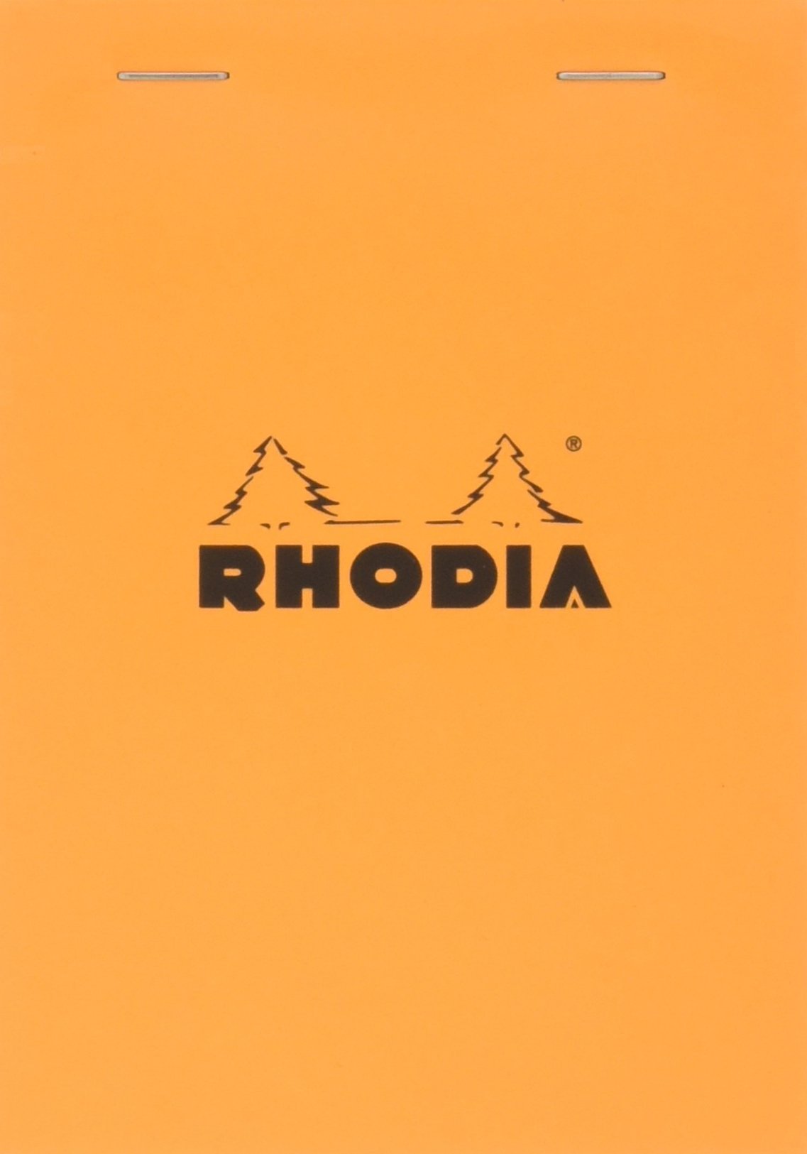 Rhodia Block Notepads, 80 Sheets with Water-Repellent Cover and Micro-Cut Perforation, Sizes No.10 to No.19 and A3+, Grid, Lined or Meeting Rule, Orange, Black or White, 1 to 5 Pads
