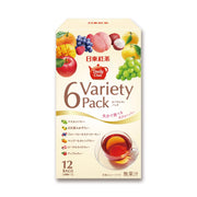 Nittoh Daily Club 6 Variety Pack Flavoured Black Tea Bags, 12 Tea Bags, Six Fruit Flavours