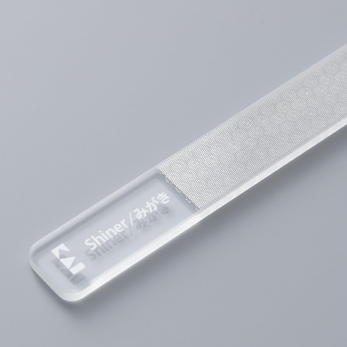 KAI Mini Maru Multi Glass Nail File KQ2201, 2-Way Glass File and Shiner with Carry Case, Washable Compact Nail File