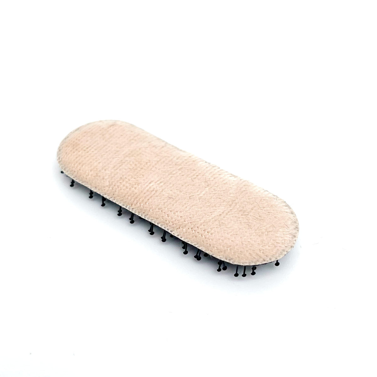 Velvet No-Crease Hair Clip for Bangs, Made in Japan, Mini Oval, Mini Teardrop and Ribbon Shapes in Navy, Beige, Black and Brown