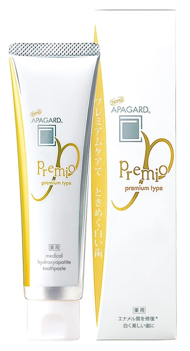 APAGARD Premio Medicated Hydroxyapatite Toothpaste, Light Mint, 105 g