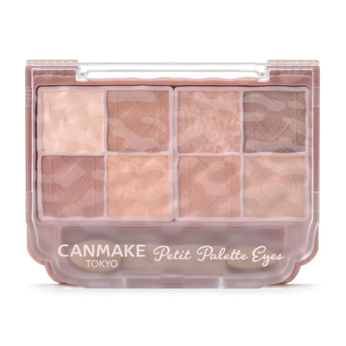 Canmake Petit Palette Eyes Matte Type, Compact Eight-Colour Matte Eyeshadow Palette with Double-Ended Tip, 2 g