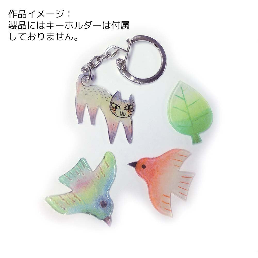 Nishikei Plastic Board A4 210 x 297 x 0.3 mm, Translucent or White Craft Sheets for Keyholders and Name Plates, 5 Sheets, Made in Japan