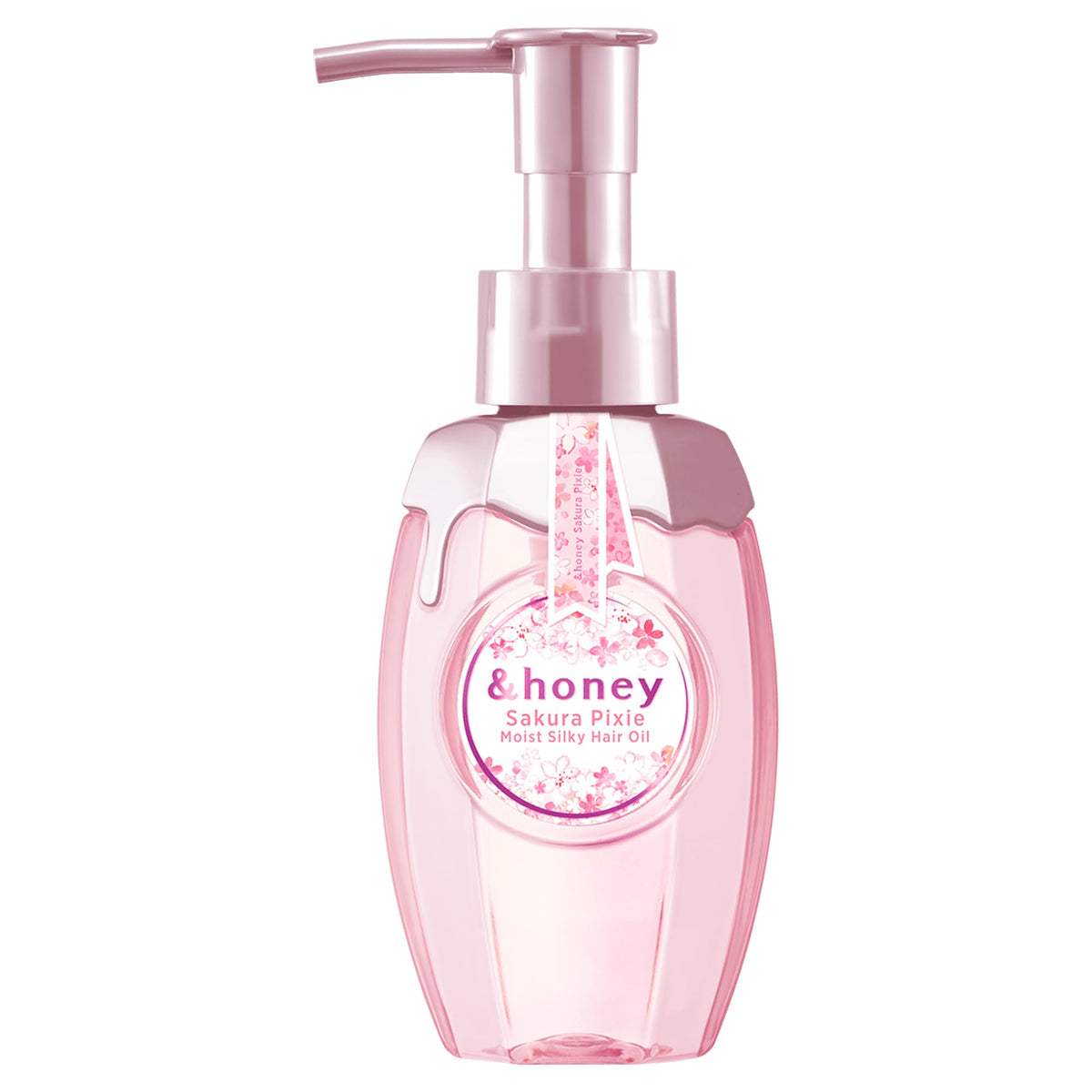 &honey Pixie Moist Silky Hair Oil 100 ml, Sakura 2024 Limited Design (Yae-zakura Honey)