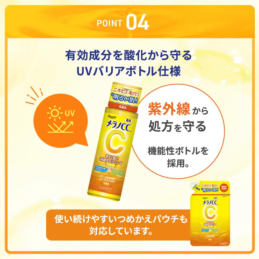 ROHTO Melano CC Rich Brightening Lotion, Medicated 170mL