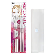 KAI Battery-Powered Eyebrow Trimmer for Women with 2 mm and 4 mm Brow Combs, Two Blades (5 mm and 25 mm), Cleaning Brush and Simple Case