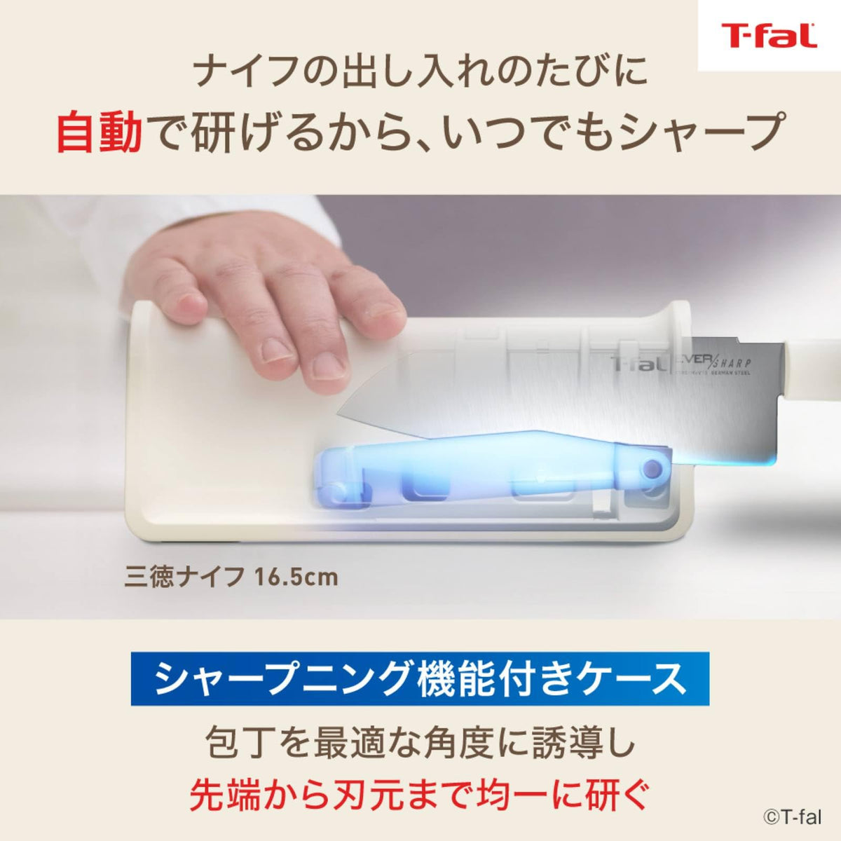 Tefal EverSharp Daily Knife — Self-Sharpening Case