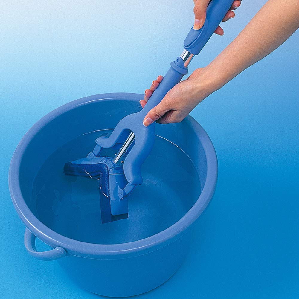 Azuma Gungun Water-Absorbing Wringer Wiper Mini AZ262, PVA Sponge Wiper for Windows, Walls and Bathrooms, About 19 x 43 x 4.3 cm, 230 g, Blue