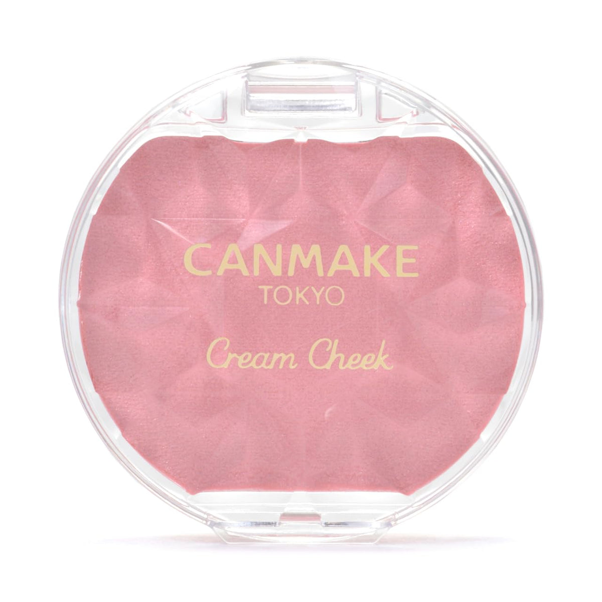 Canmake Cream Cheek Pearl Type, Glossy High-Pearl Cream Blush That Resists Water and Sweat