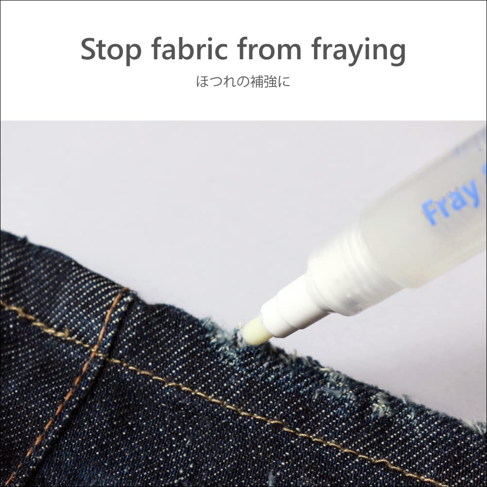 Leonis Fray & Run Stopper Felt Pen, Stops Stocking Runs, Fabric Fraying and Loose Buttons, 12 mL, 1, 3 or 5 Pens