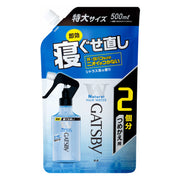 GATSBY Bed-Hair Water N Refill 500 mL, Quick-Drying Hair Water That Fixes Stubborn Bed Hair, Citrus Scent (Refill Pouch, Bottle Not Included)
