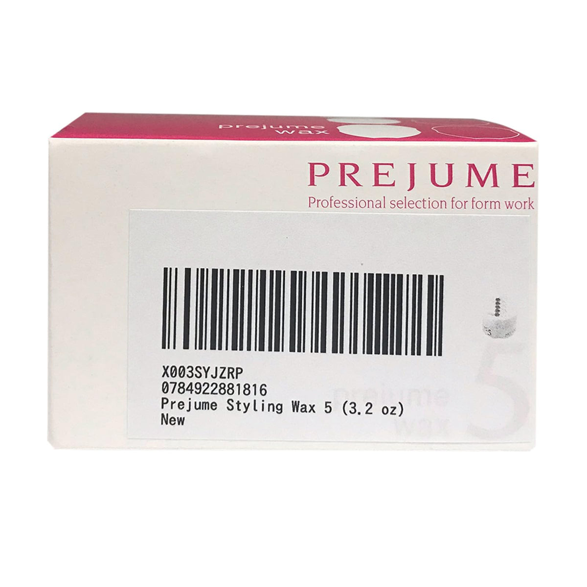 Milbon Prejume Styling Wax 5, Professional Salon Hair Wax with Flexible Natural Hold, 90 g, Made in Japan