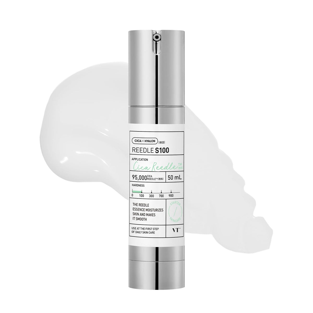 VT Reedle Shot Booster Essence, CICA and Hyaluronic Acid Micro-Needle First-Step Serum for Night Care, S100, S300 or S700