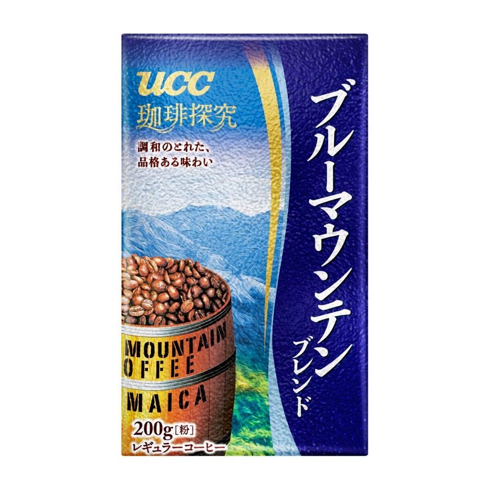 UCC Coffee Exploration Blue Mountain Blend Roasted Beans 140 g, Gold Special Berry Fruity Beans 140 g Or Blue Mountain Blend Ground 200 g