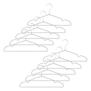 MUJI Non-Slip Hangers, Steel with Vinyl Coating, About 41 cm Wide, Set of 10 or 20, 600 g per Ten Including Packing
